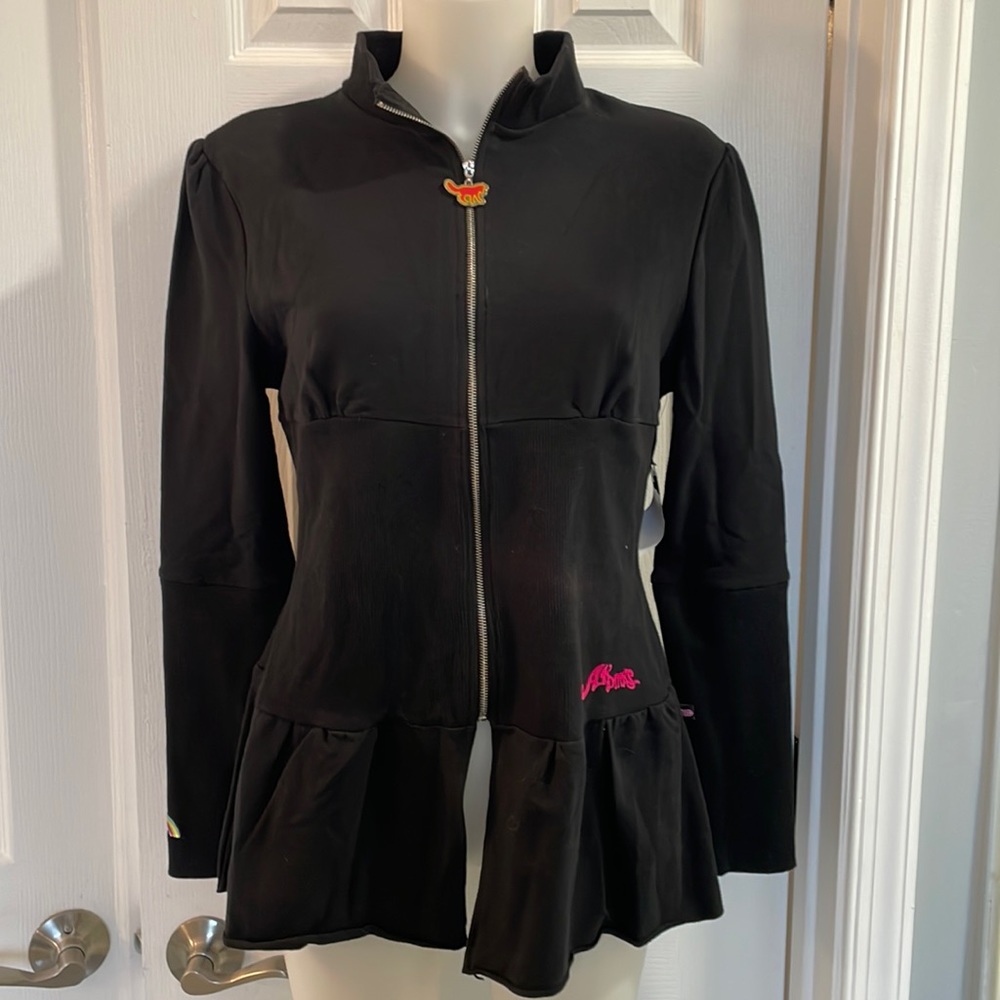 NWT AKDMKS zipper jacket black L